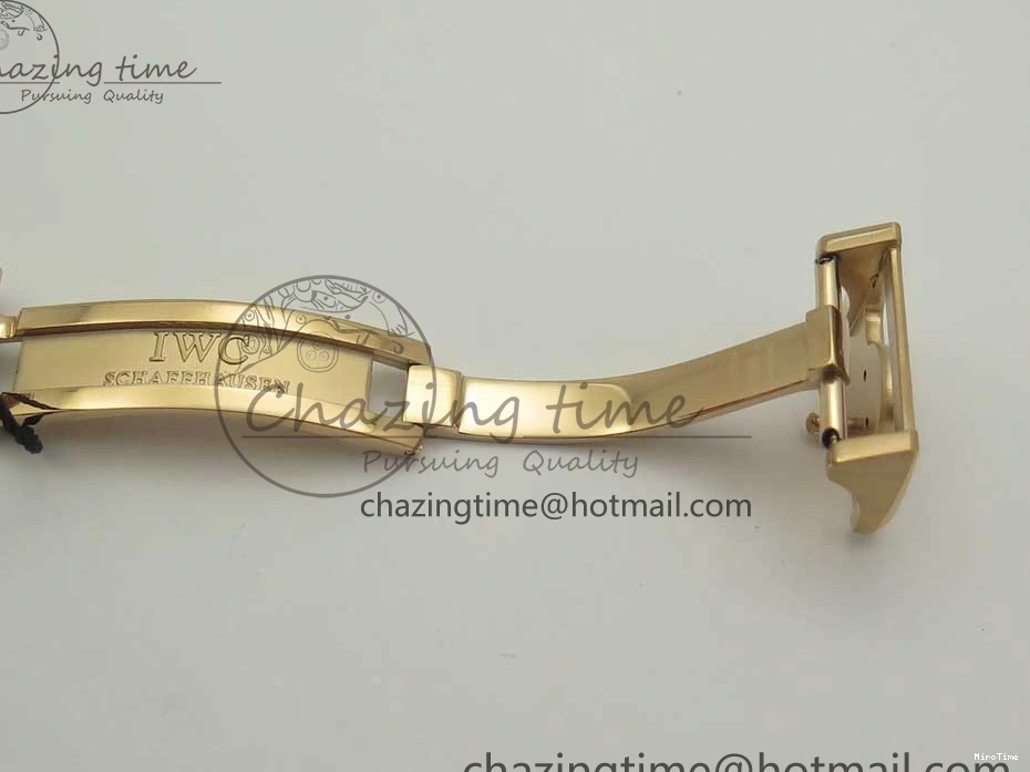 MIROTIME 0406 Thermal Portuguese Real PR Real Annual Calendar IW503501 RG ZF 1:1 Best Edition White Dial on Black Leather Strap A 7150